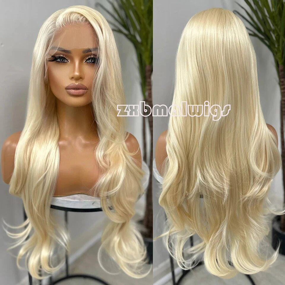 Synthetic Hair 613 Blonde Colo - 613 Blonde Body Wave Lace Front Wig review and price