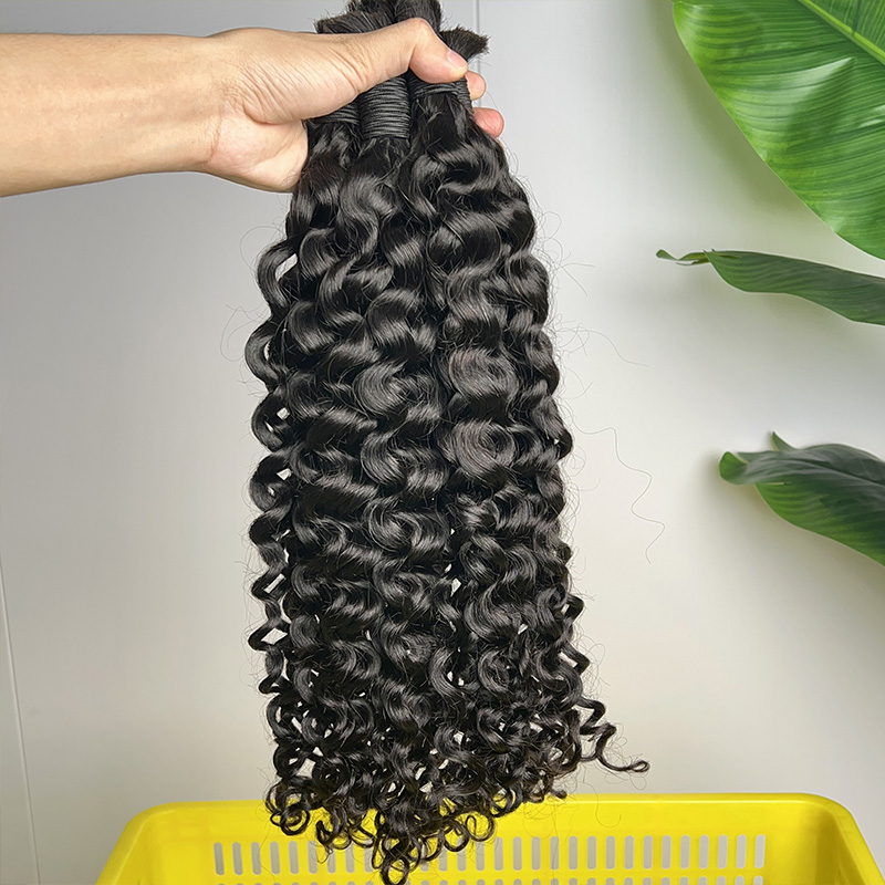 100% Human Hair Bulk for Braid - Water Wave Bulk Human Hair For Braiding review and price