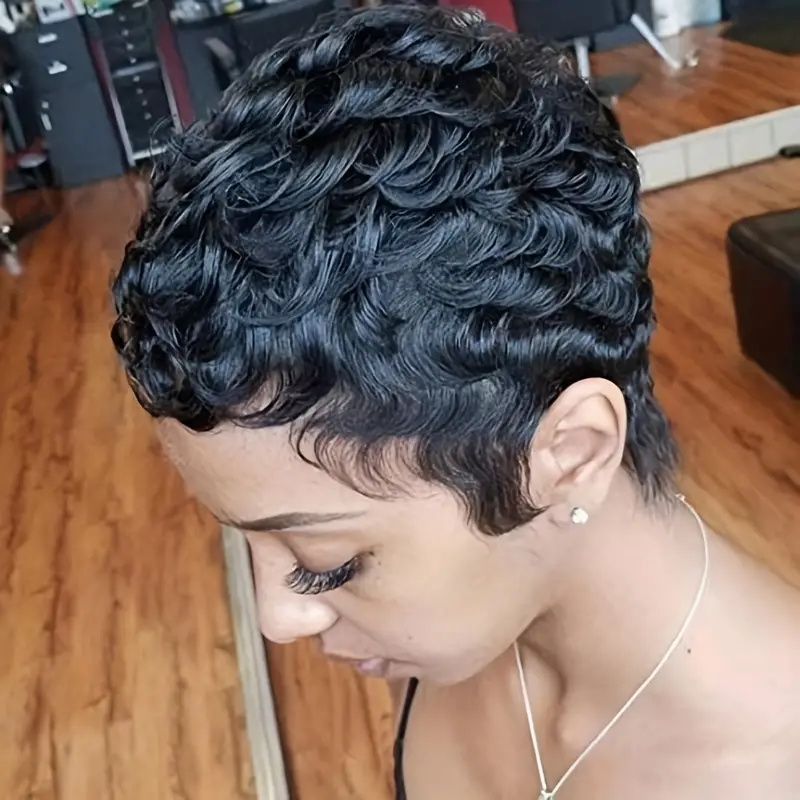 Short Bob Pixie Cut Wig Pixie  - Short Pixie Cut Wig Human Hair Cheap review and price