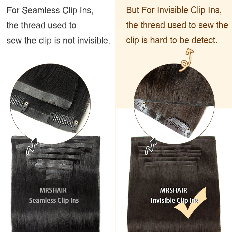 Invisible PU Clip In Hair Exte - Invisible Tape In Extensions Real Hair review and price