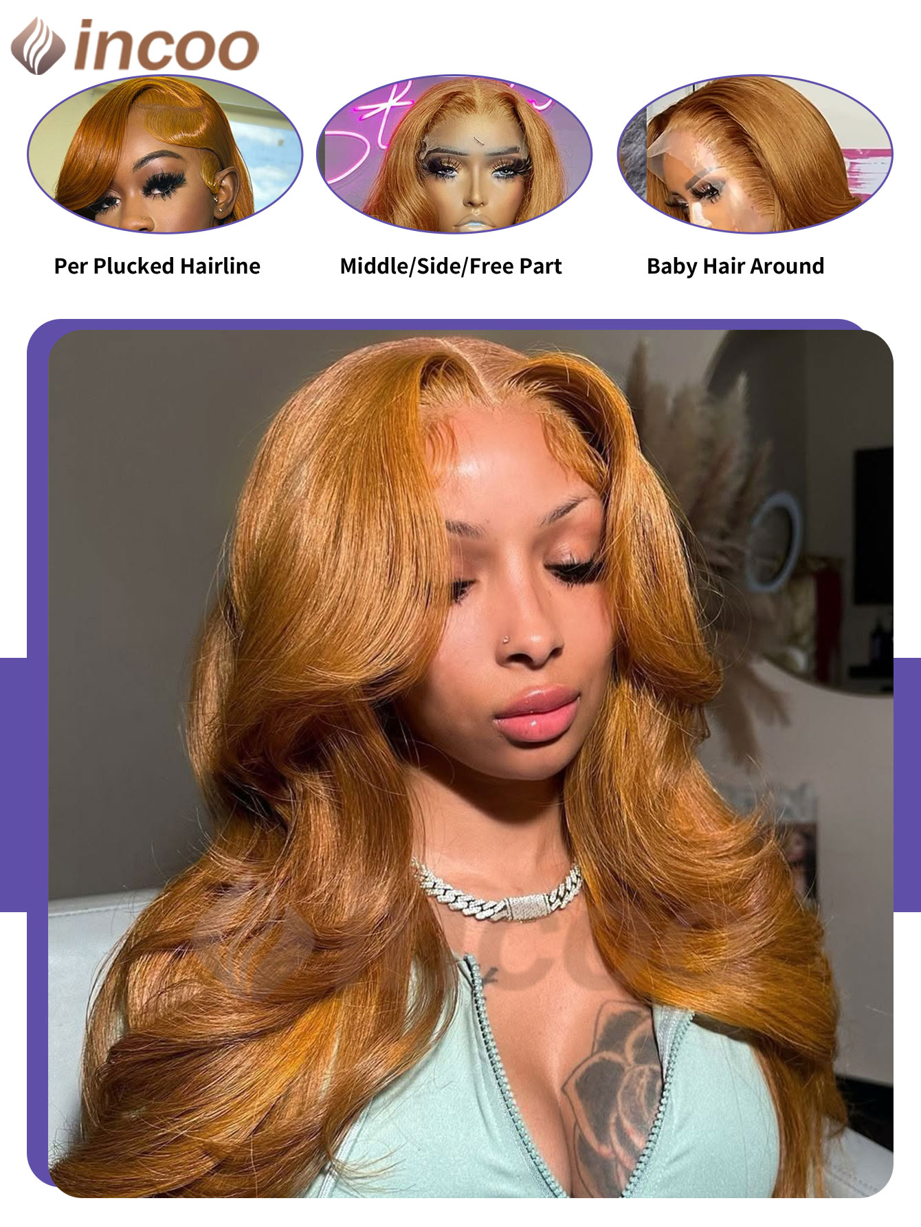 Ginger Blonde 13X6 Lace Front  - 613 Blonde Body Wave Lace Front Wig review and price