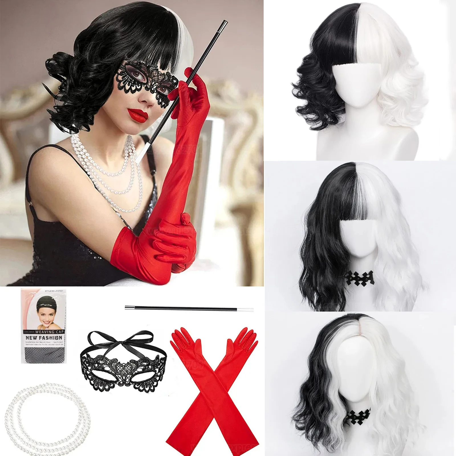 Convention Anime Cruella de Vi - Synthetic Braided Wigs For Black Women review and price