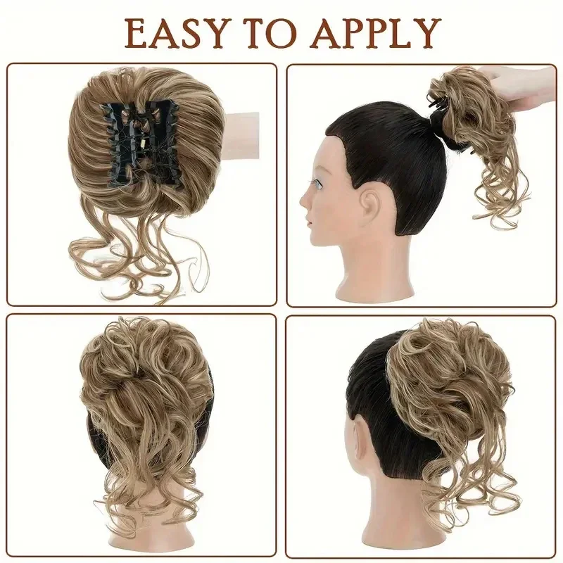 Messy Hair Bun Hair pieces for - Claw Clip Messy Bun Hair Piece review and price