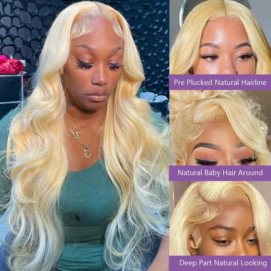 13x6 13x4 Blonde 613 Body Wave - 613 Blonde Body Wave Lace Front Wig review and price
