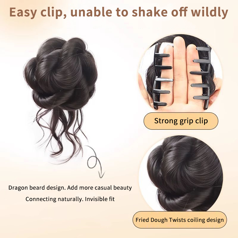 NEW New Synthetic Hair Bun Chi - Claw Clip Messy Bun Hair Piece review and price