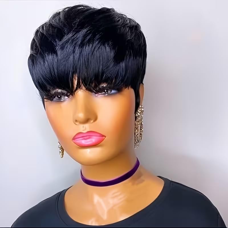Short Pixie Cut Human Hair Wig - Short Pixie Cut Wig Human Hair Cheap review and price