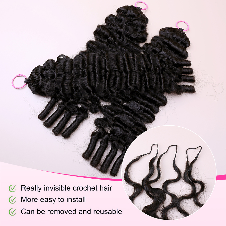 100% Human Hair Feather Croche - Hair Bundles review and price