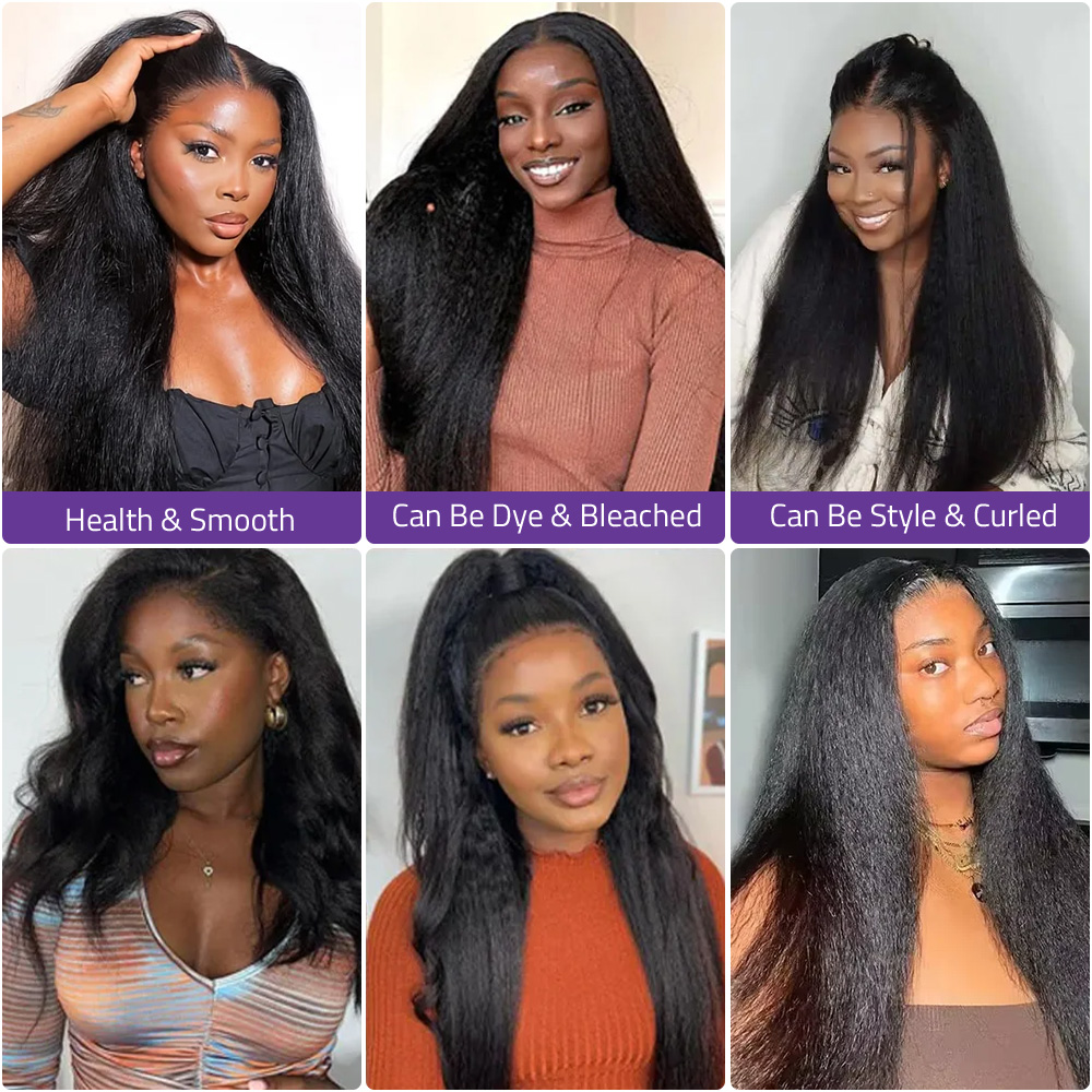 Kinky Yaki Straight Human Hair - Glueless Wear And Go Human Hair Wig review and price