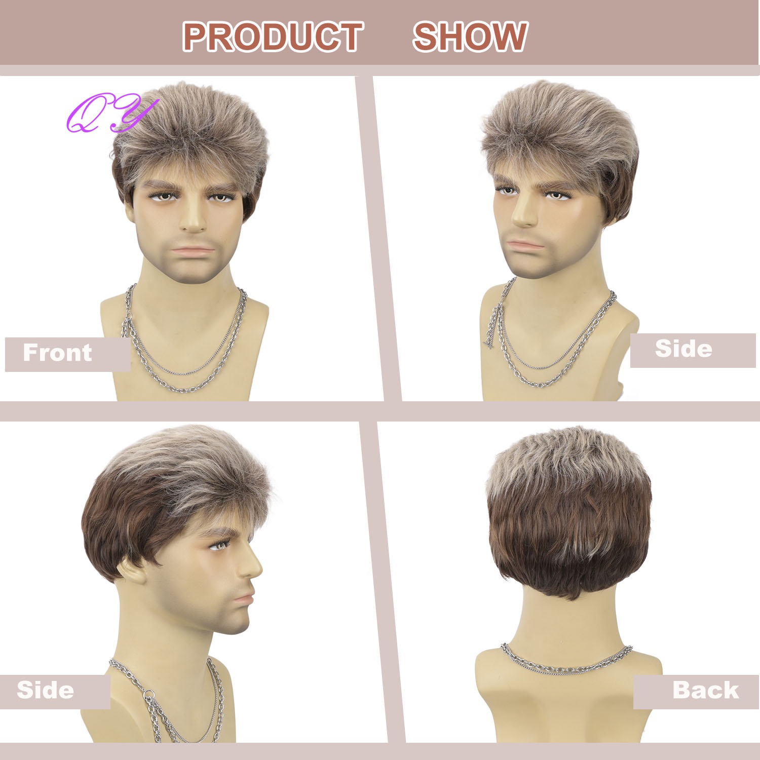 Synthetic Short Brown Flaxen M - Synthetic Wigs review and price