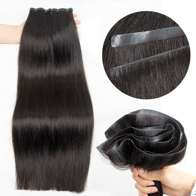 Invisible Long Tape PU Weft Hu - Invisible Tape In Extensions Real Hair review and price