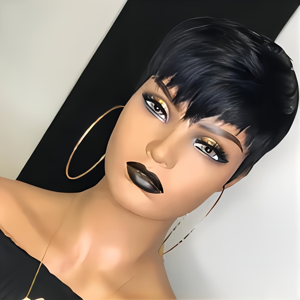 Short Pixie Wig Human Hair Lay - Short Pixie Cut Wig Human Hair Cheap review and price