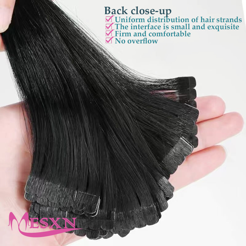 Mini Straight Tape In Human Ha - Invisible Tape In Extensions Real Hair review and price
