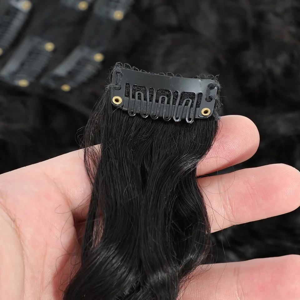 Water Wave Clip in Hair Extens - Seamless Clip In Hair Extensions Human Hair review and price
