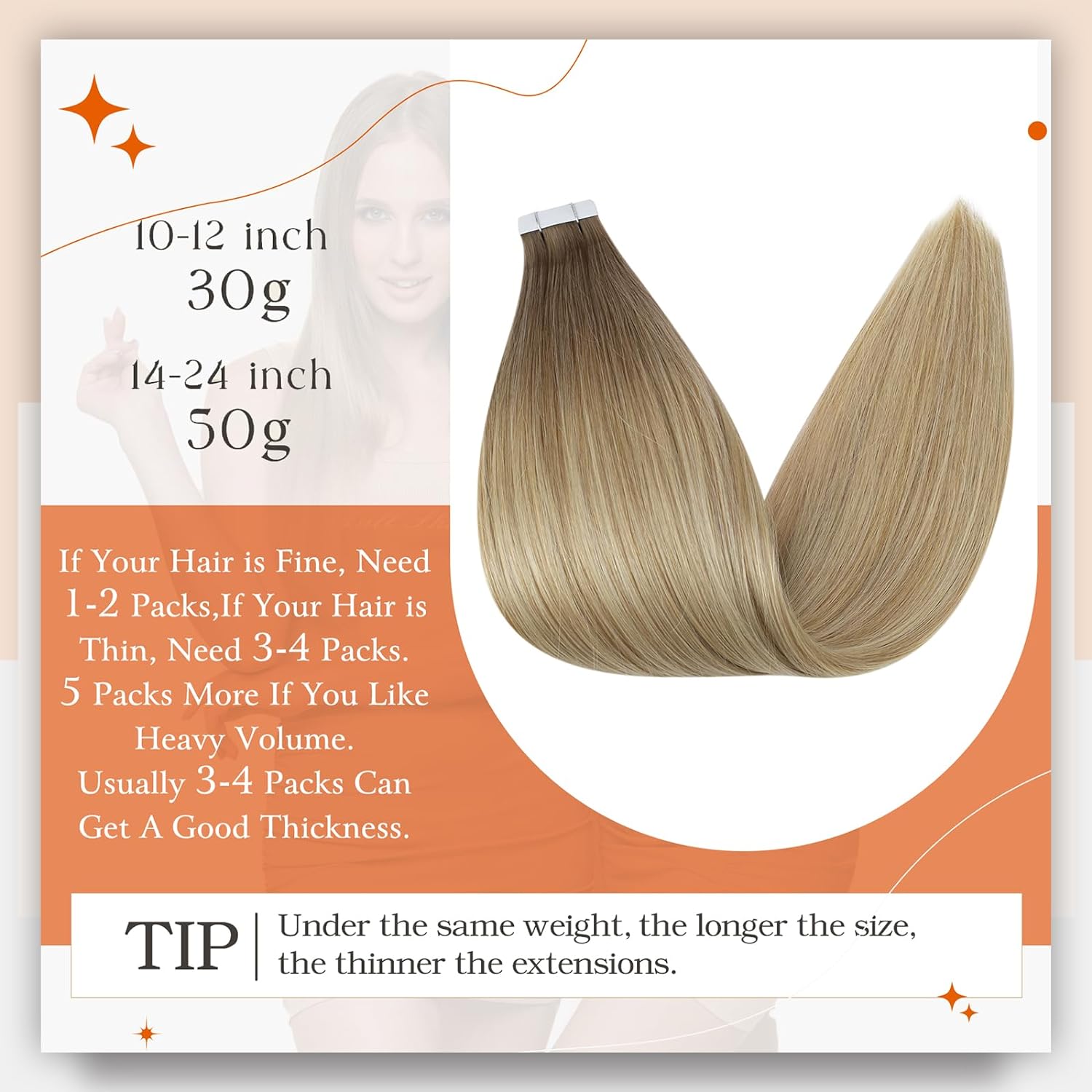 Full Shine Omber Tape in Hair  - Invisible Tape In Extensions Real Hair review and price