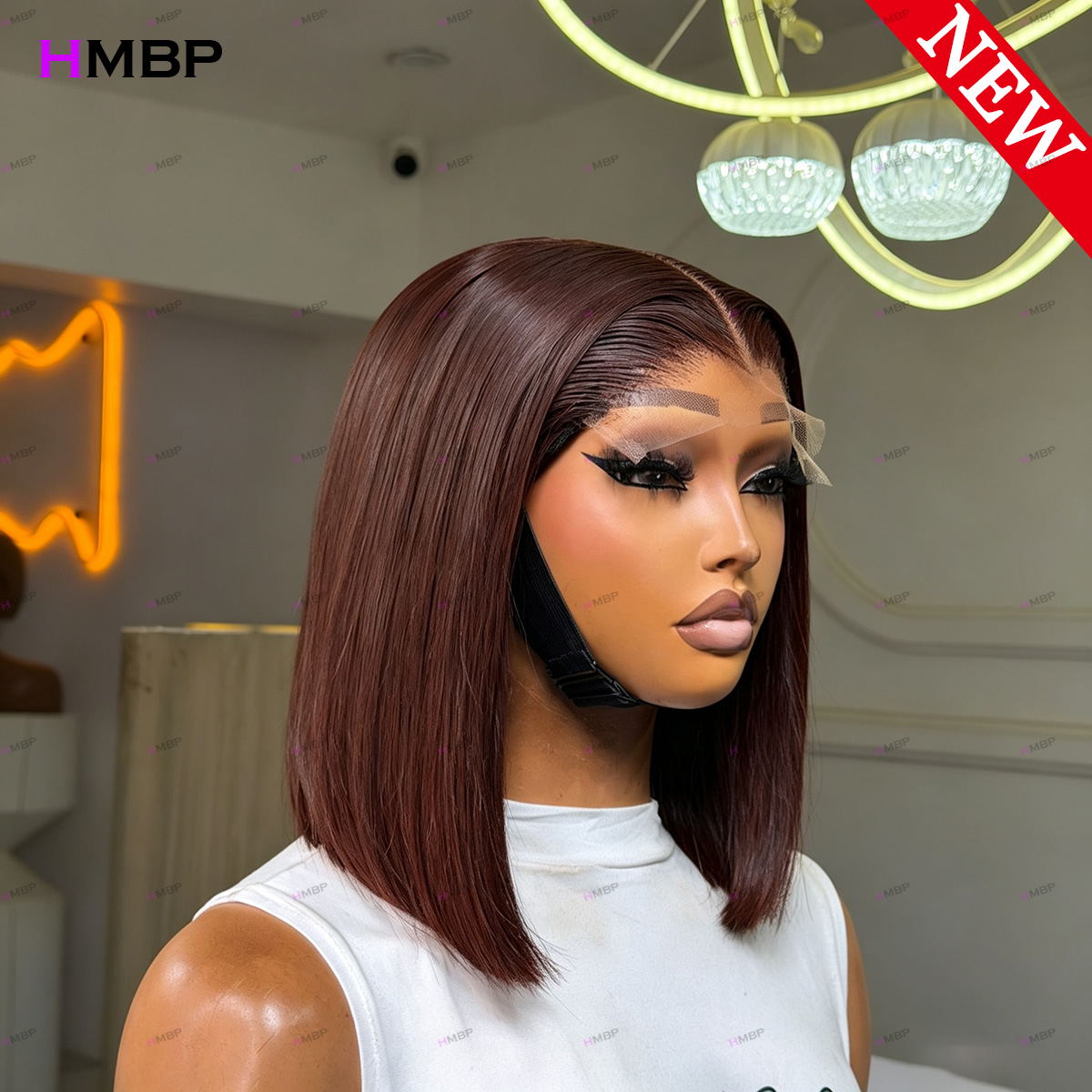#33 Dark Auburn Straight Bob W - Glueless Wear And Go Human Hair Wig review and price