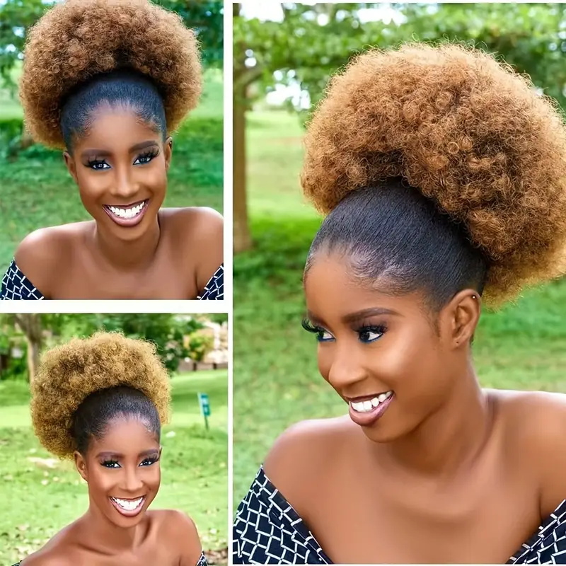 1pc Women's 10-Inch Afro Kinky - Drawstring Afro Curly Puff Ponytail review and price