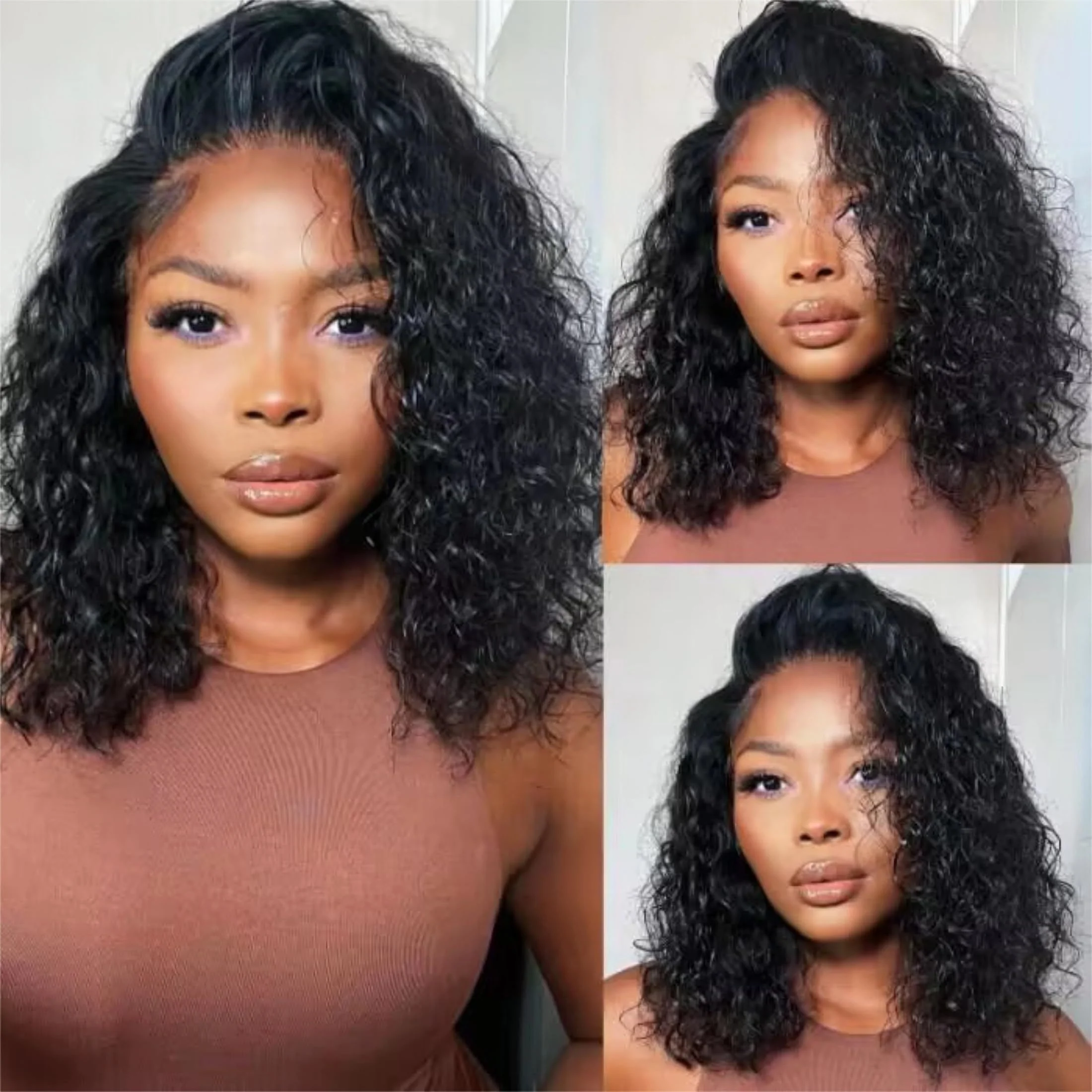 8-14 Short Inch Curly Wave Sho - Glueless Wear And Go Human Hair Wig review and price