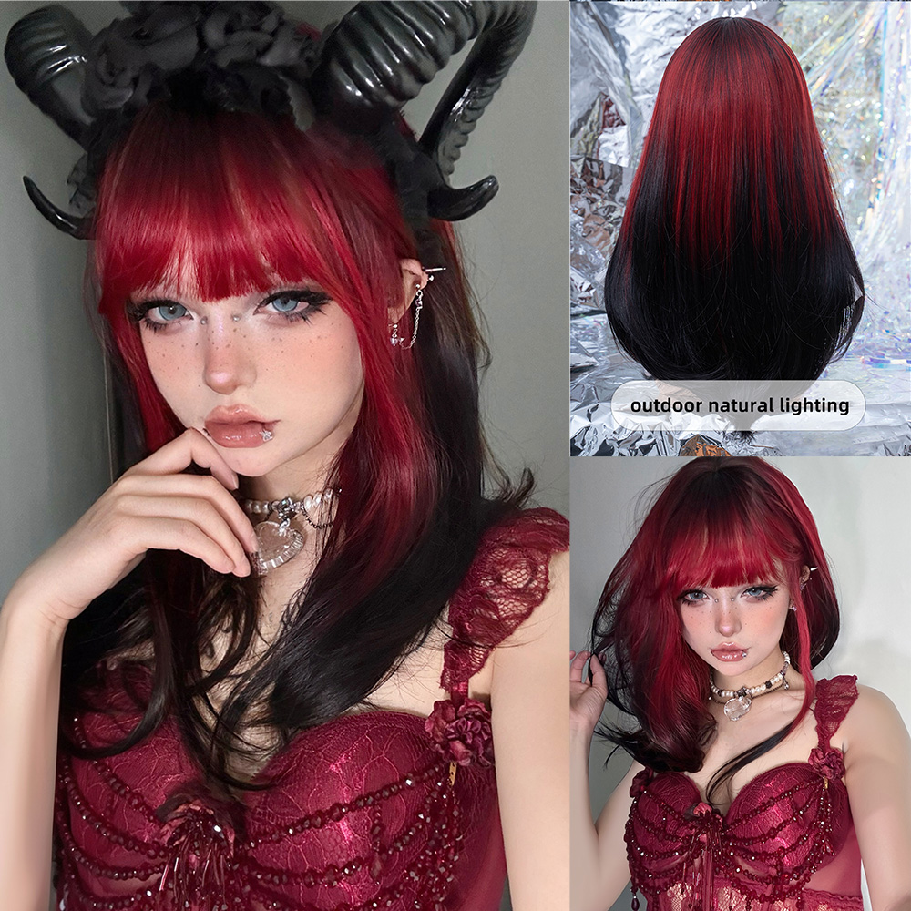 20Inch Sexy Black Red Ombre Sy - Synthetic Braided Wigs For Black Women review and price