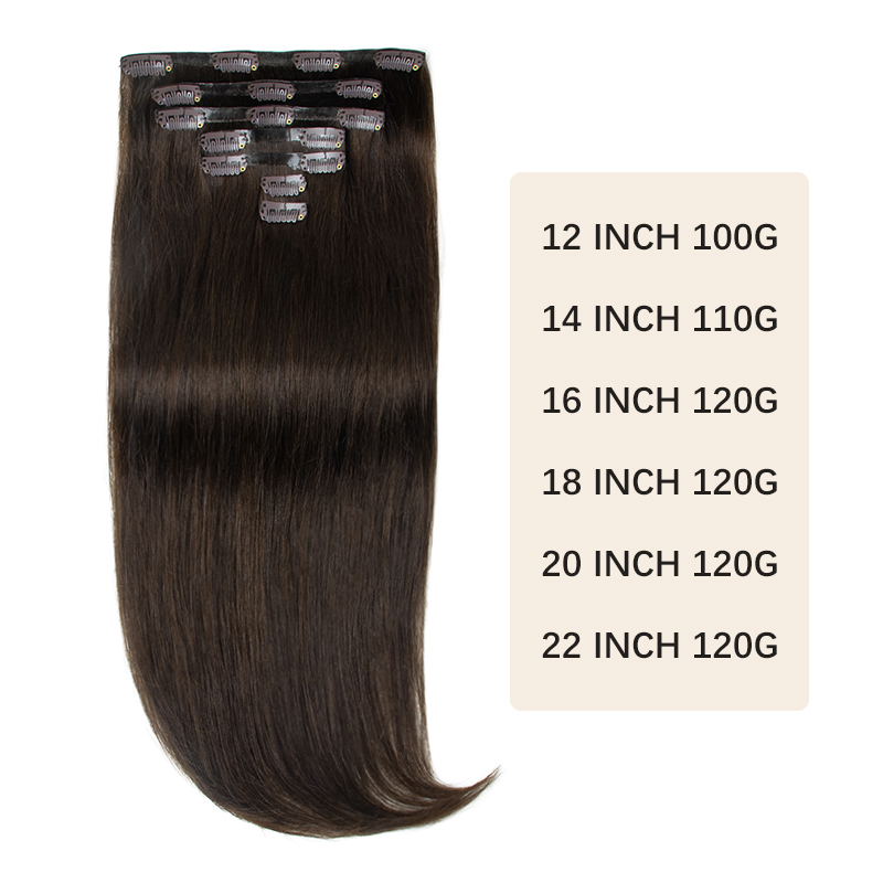 Invisible Thick PU Clip In Hum - Seamless Clip In Hair Extensions Human Hair review and price